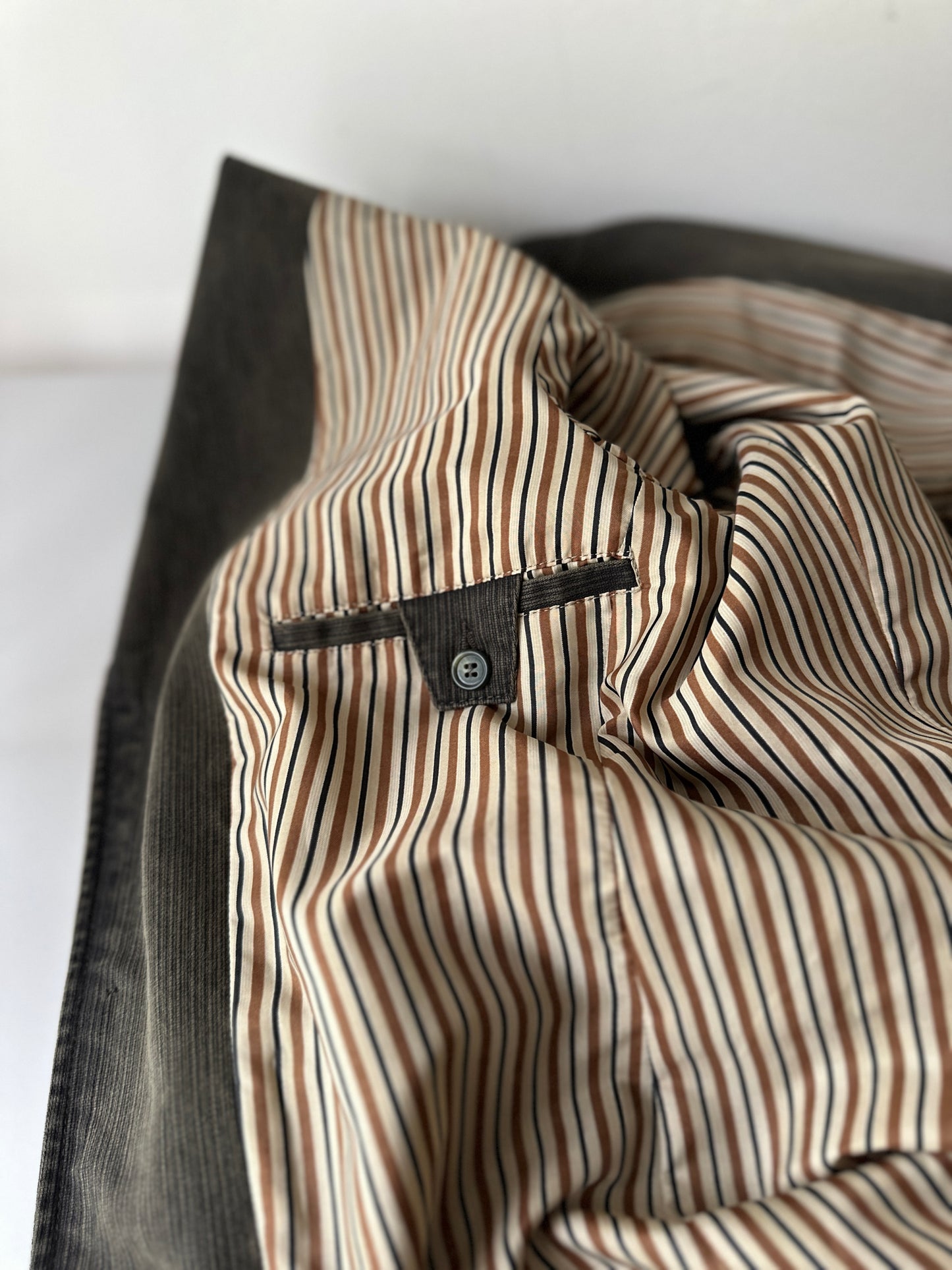 grey/brown denim suit jacket