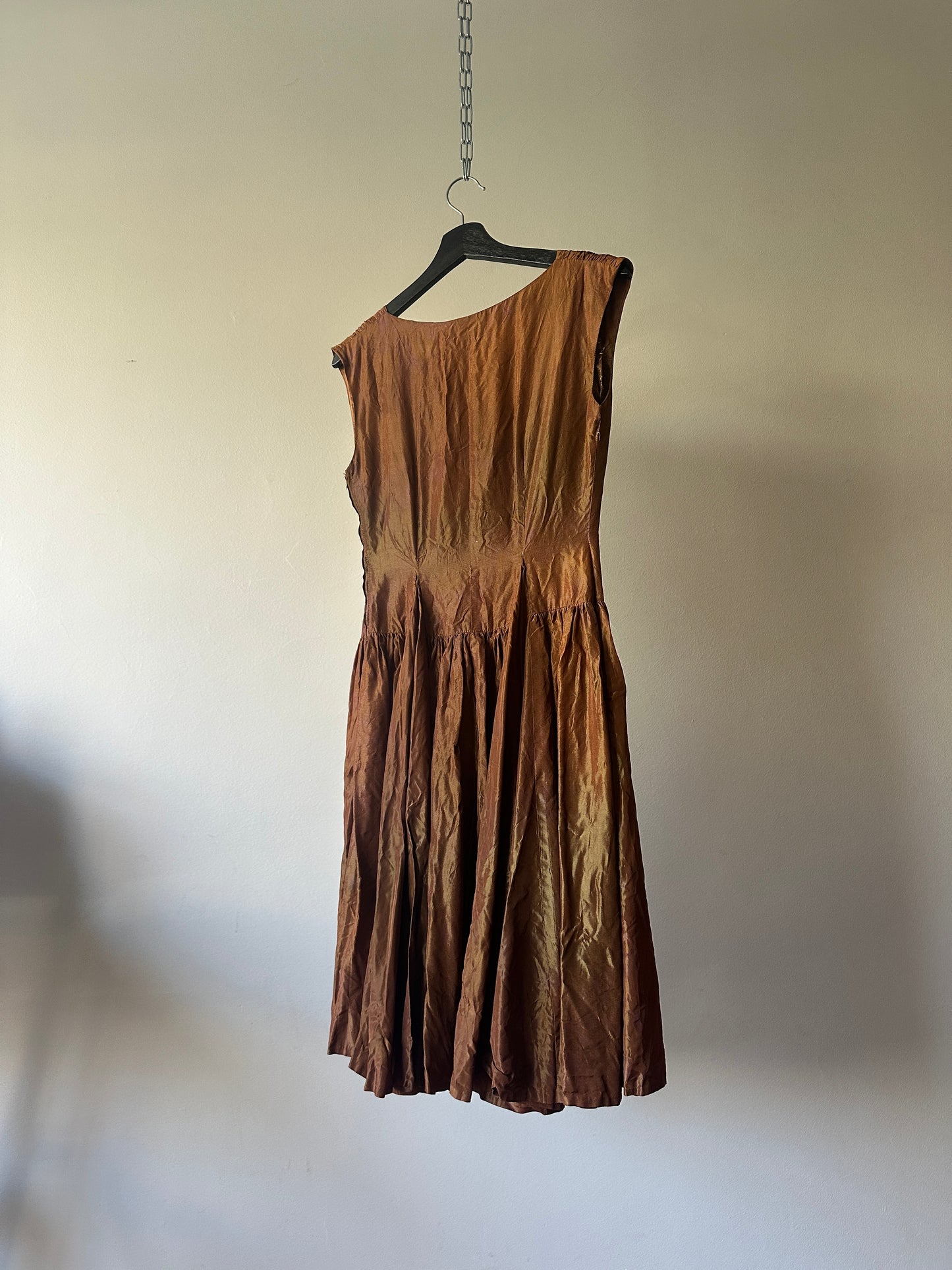 Melbourne vintage opaque brown dress