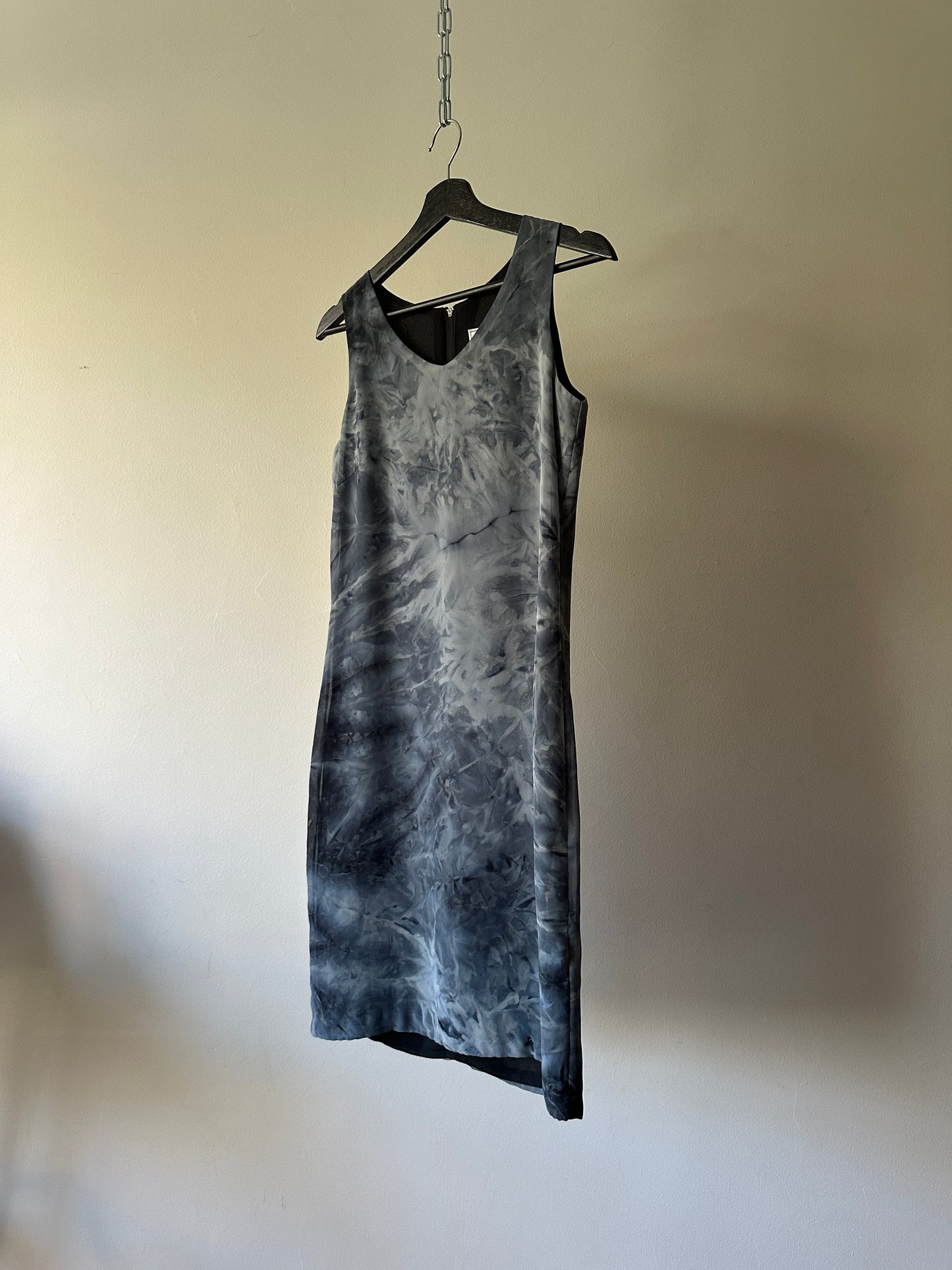 water colour printed short dress