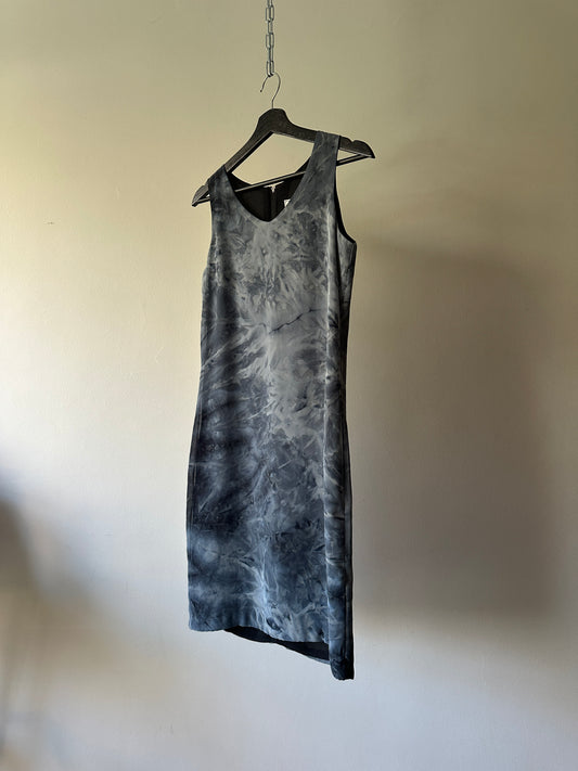 water colour printed short dress