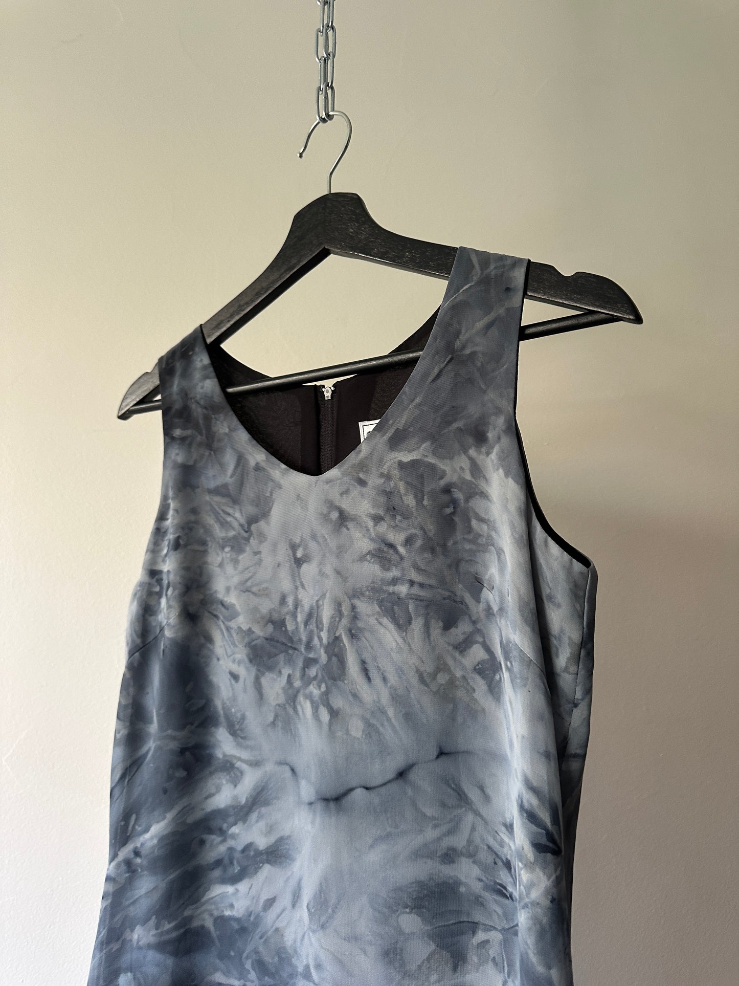 water colour printed short dress