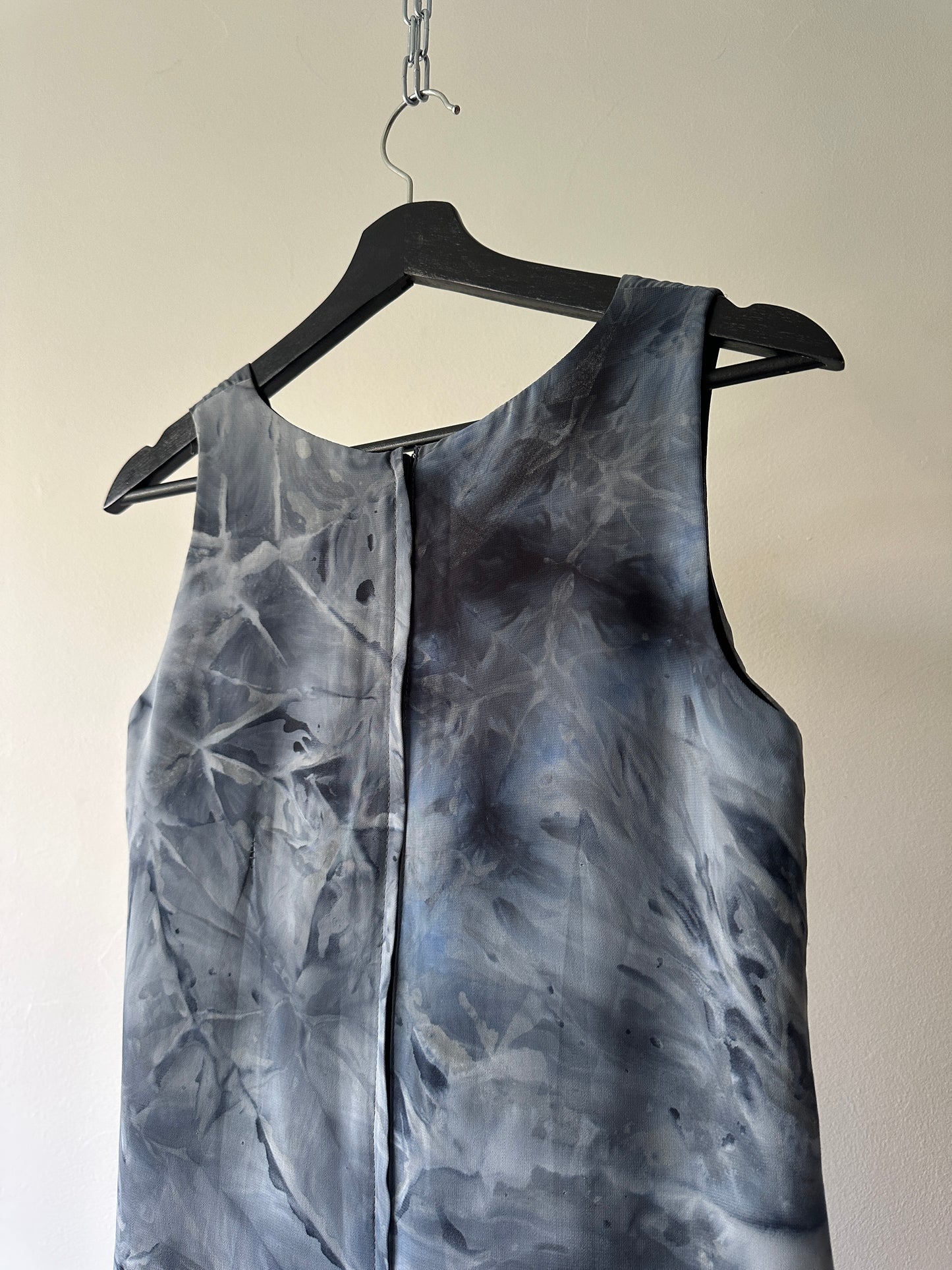 water colour printed short dress