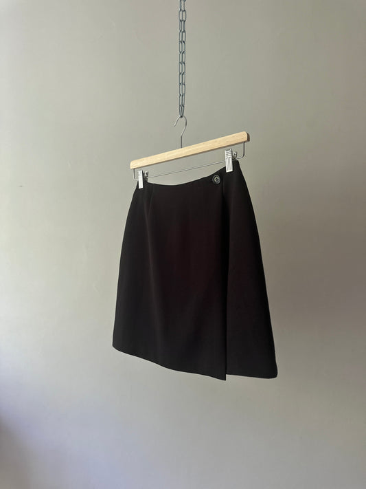 high waist button-up mini skirt