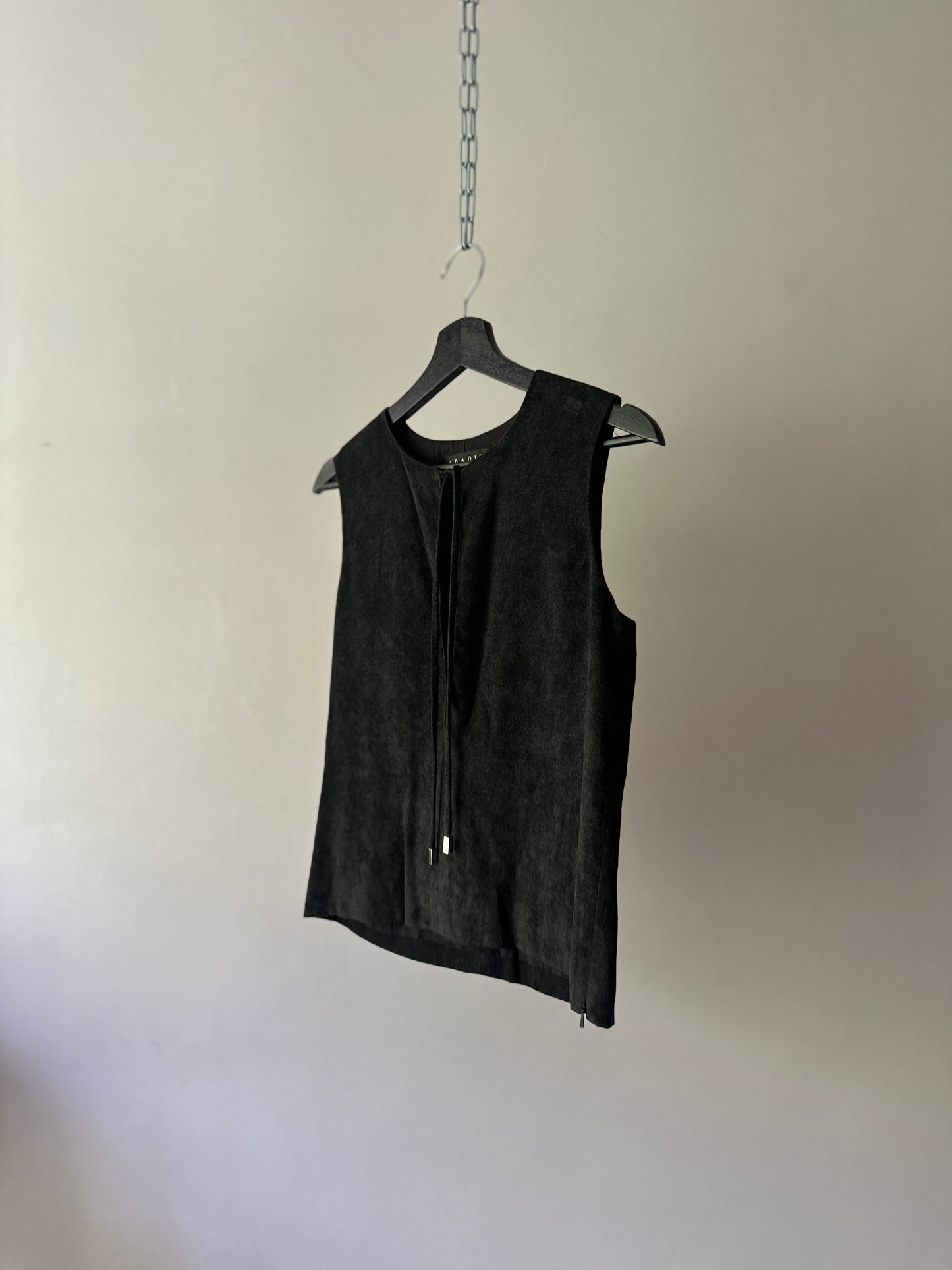 grey velvet short sleeve