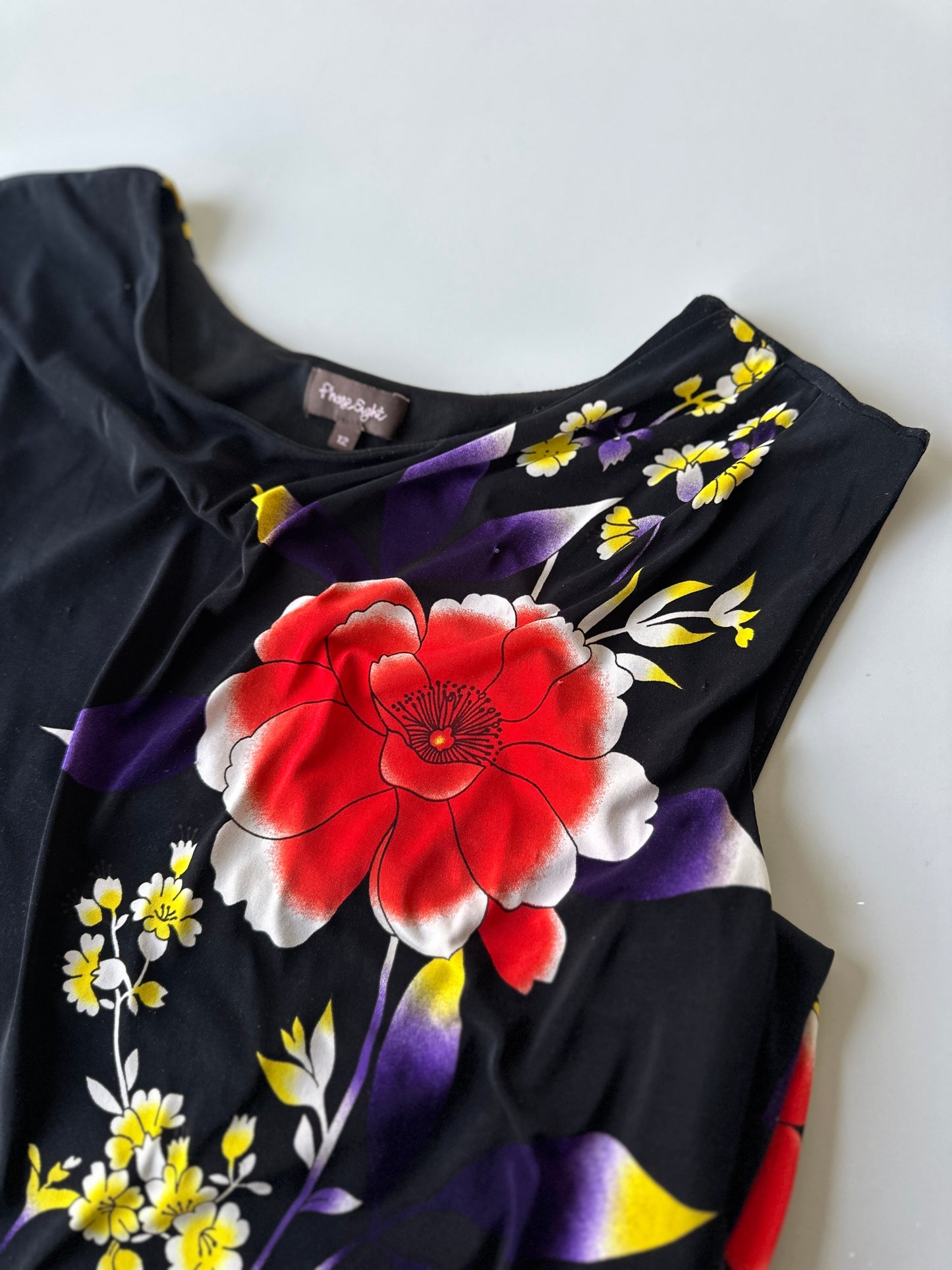funky 90s floral dress