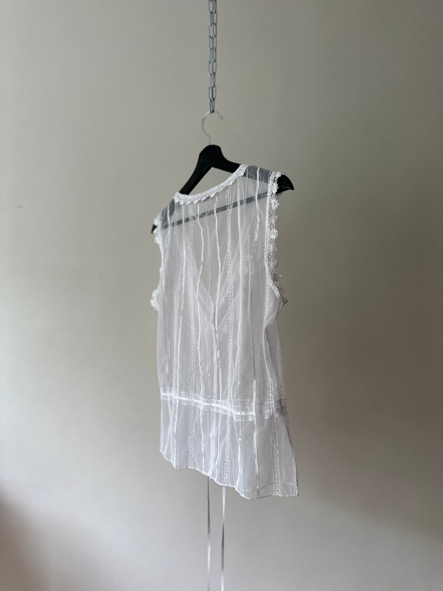 sheer lace blouse
