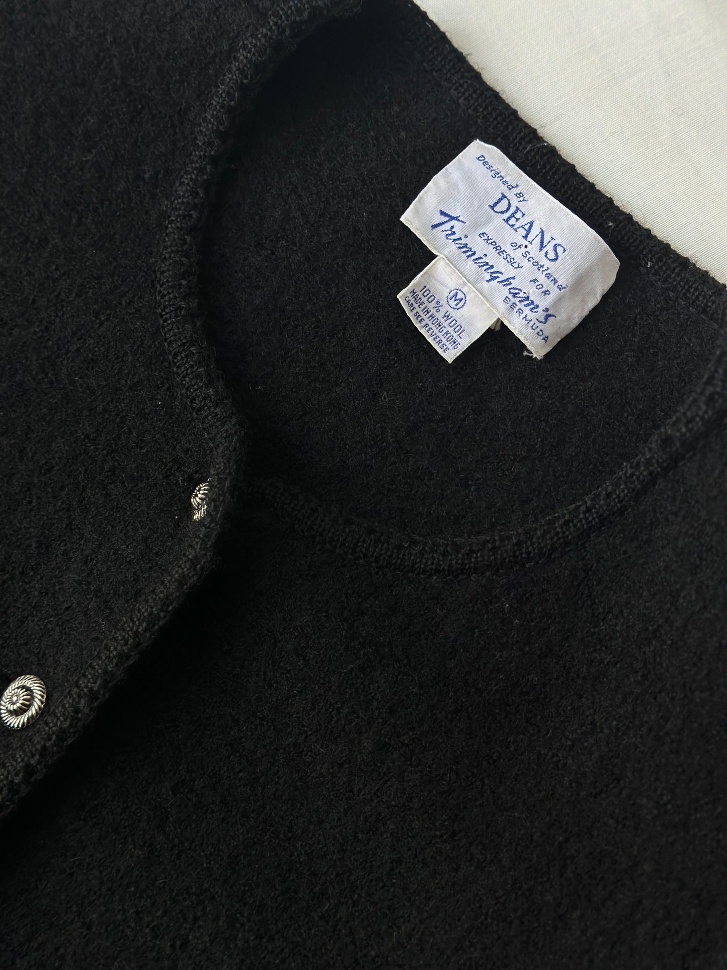 woollen British cardigan