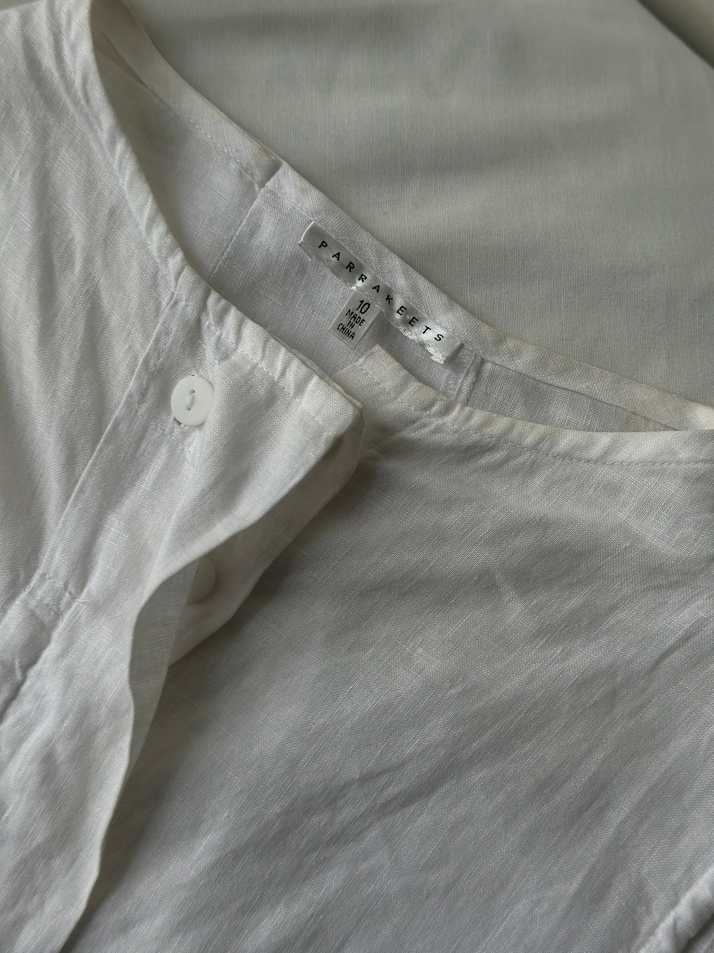linen drawstring blouse