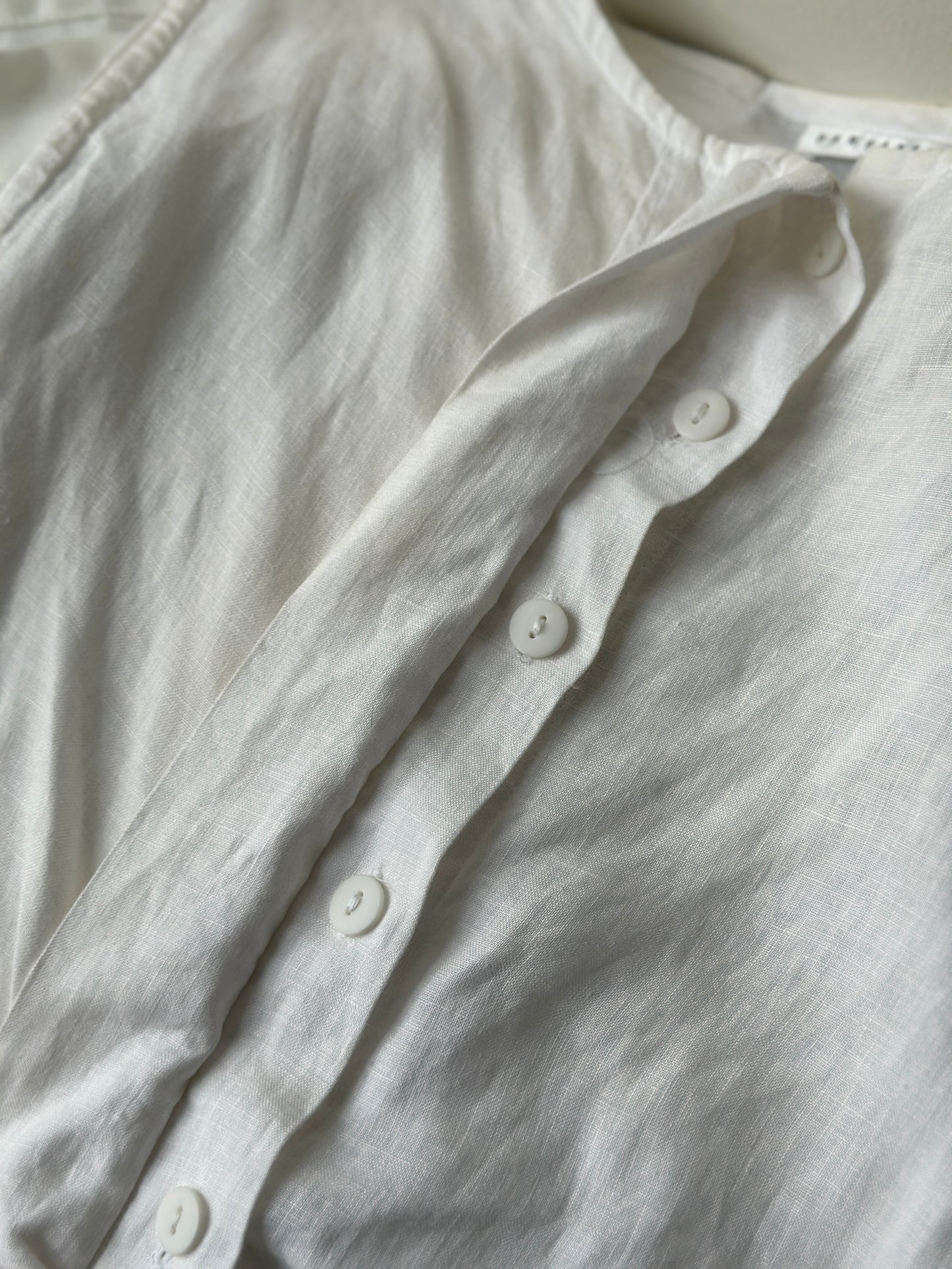 linen drawstring blouse