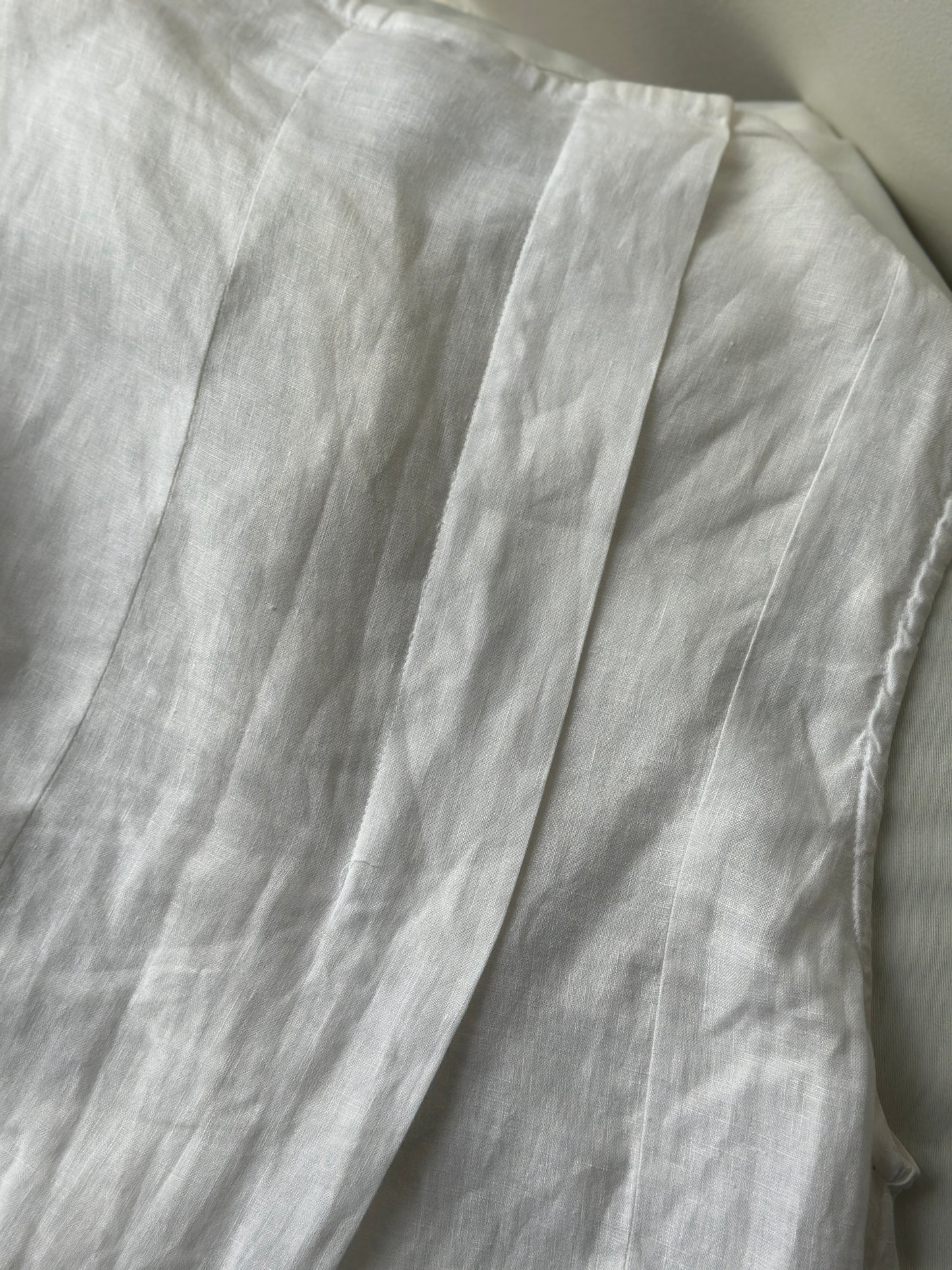 linen drawstring blouse