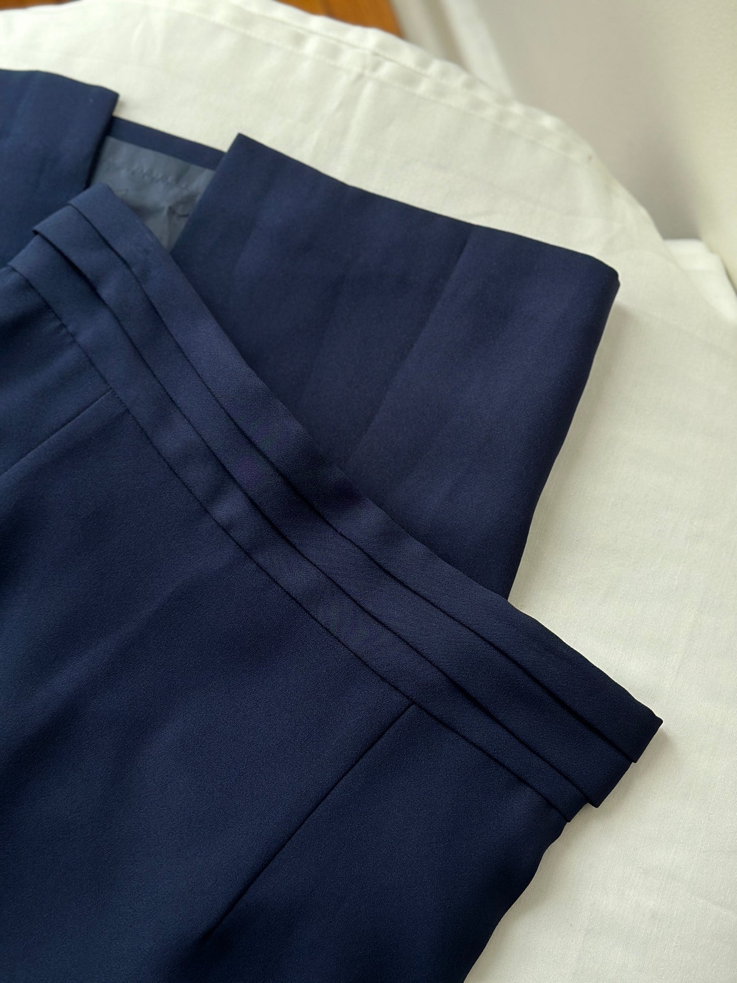 high waist long line straight skirt