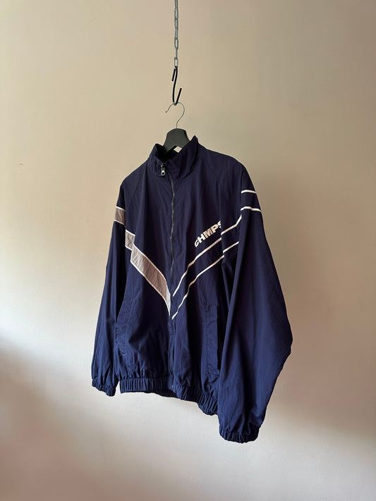 navy windbreaker