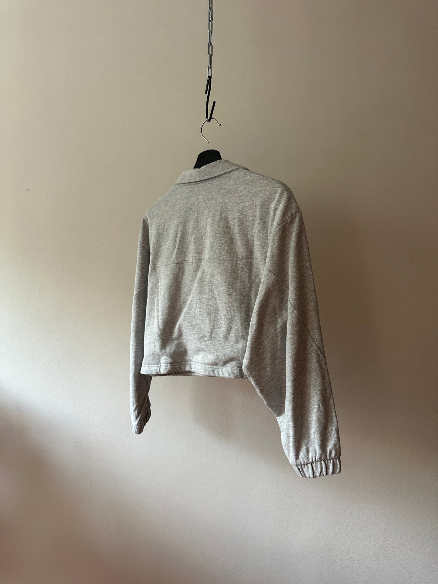 cropped puma sweat jacket