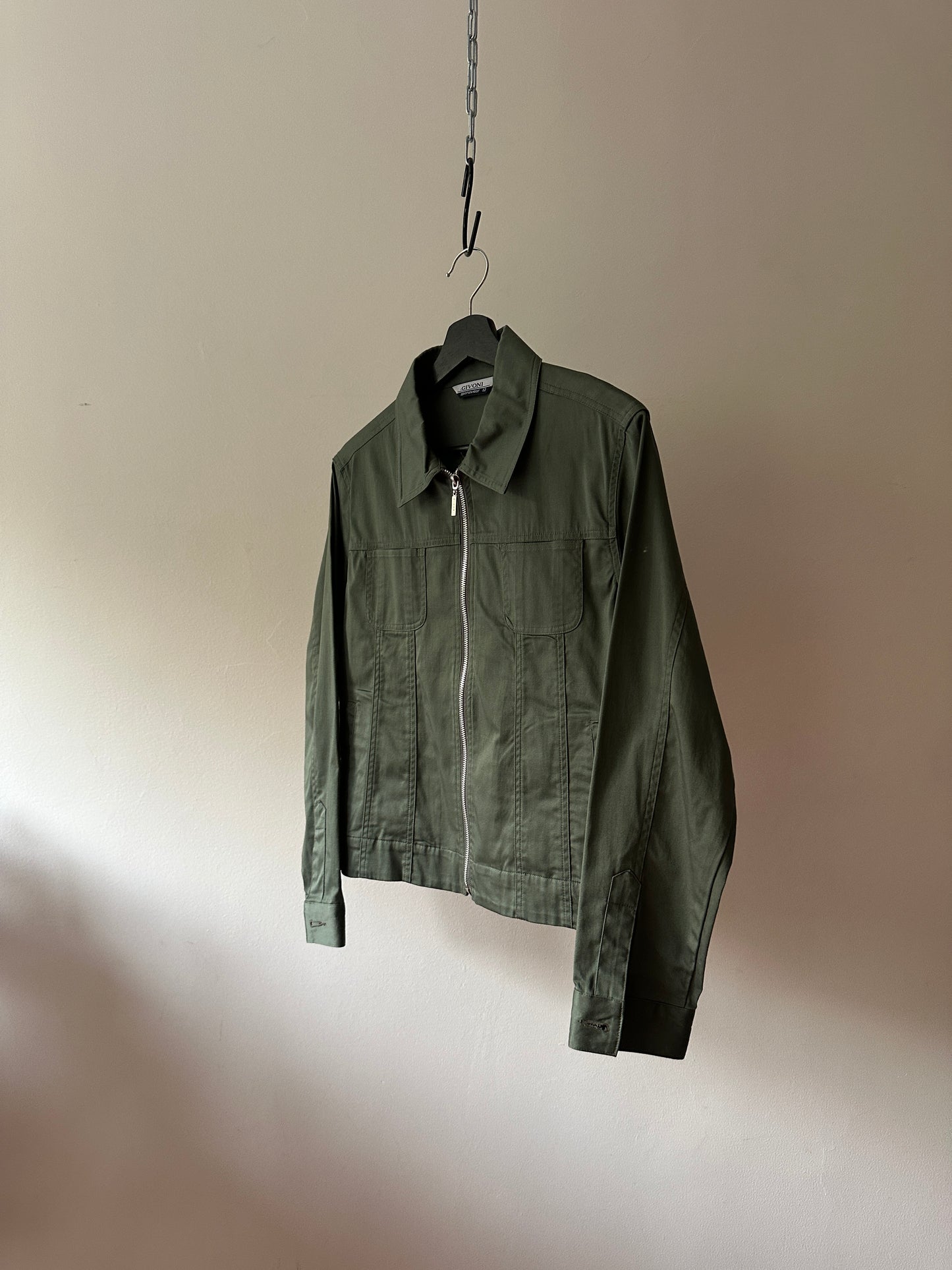 Givoni khaki zip up jacket