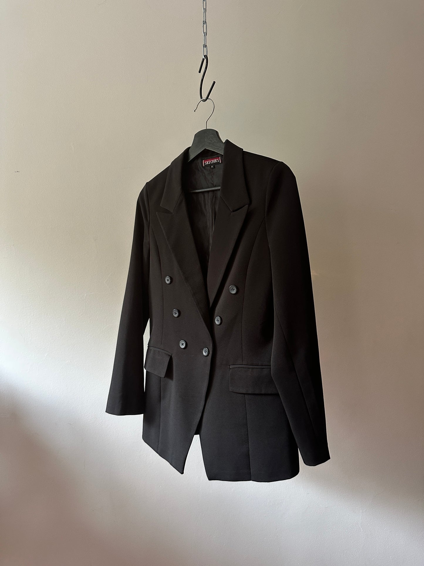 black double breast blazer