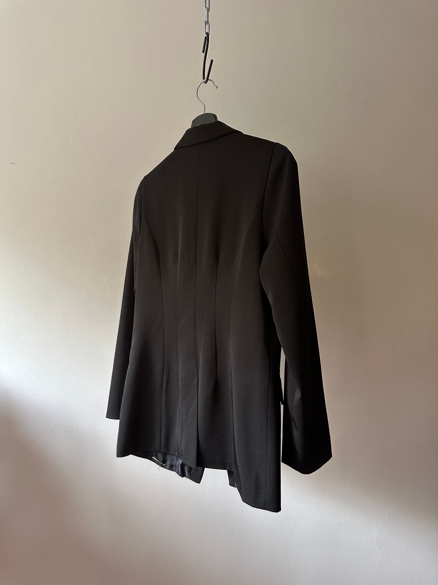 black double breast blazer