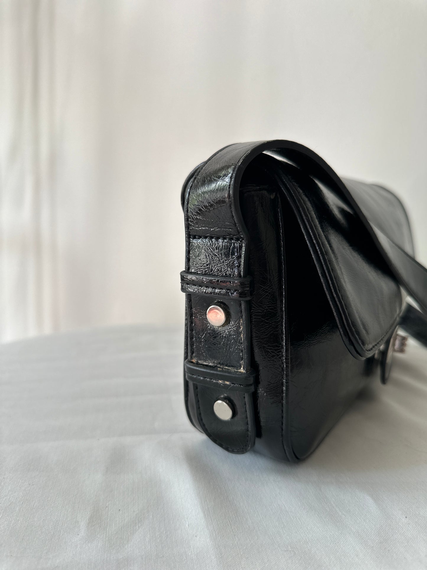 Tony Bianco patent 'leather' handbag