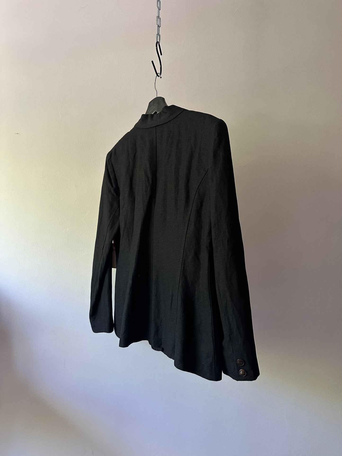 black linen style blazer