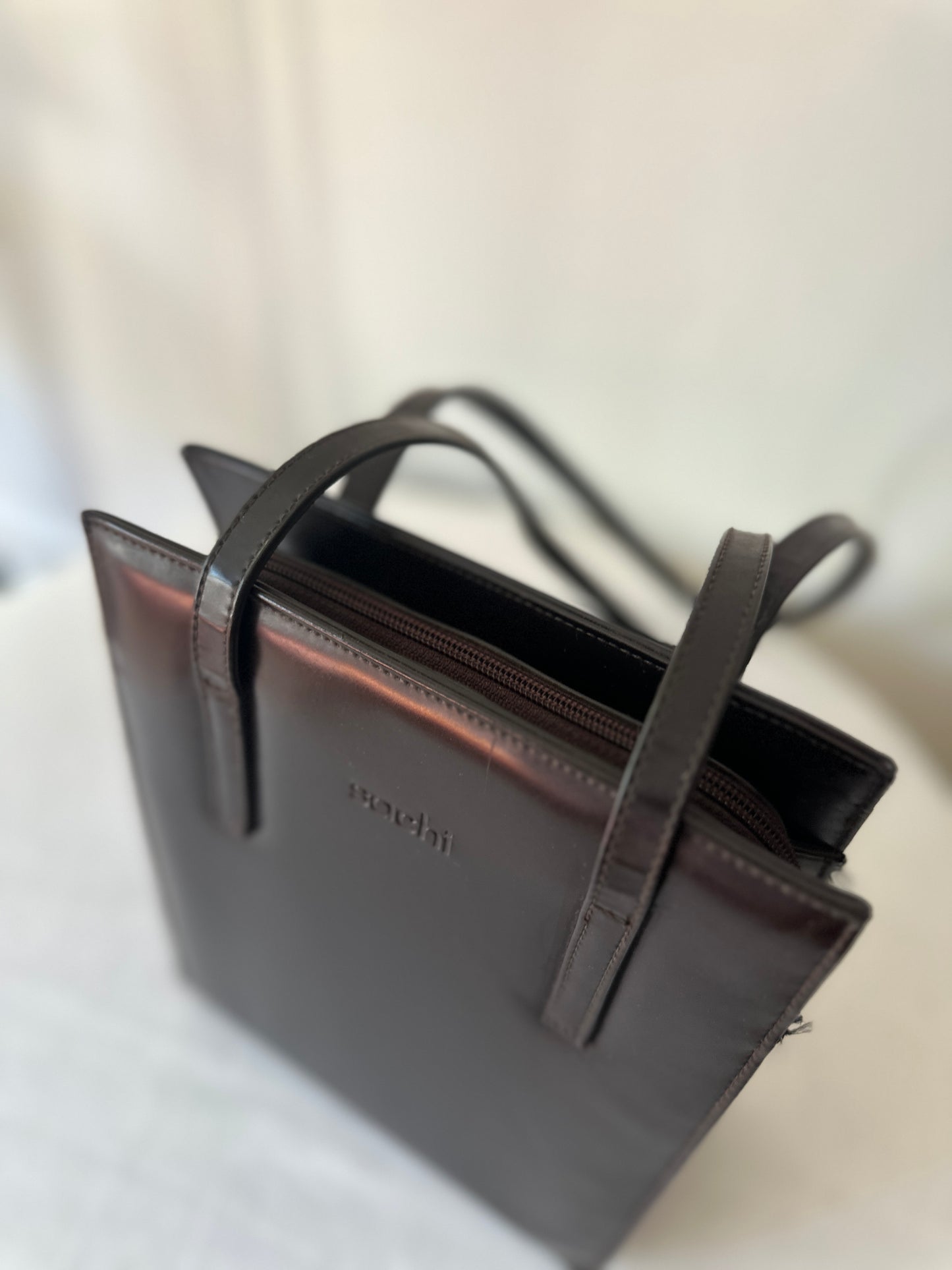 brown shoulder bag