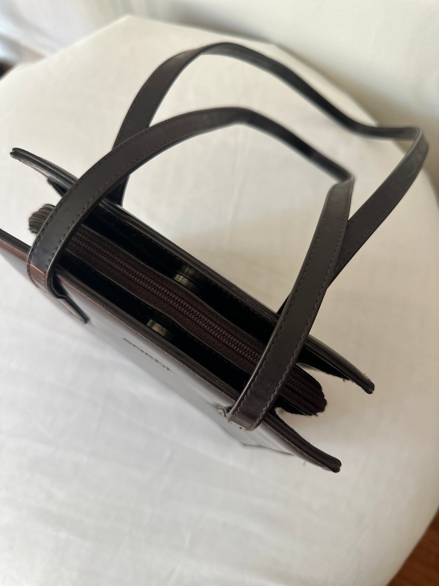 brown shoulder bag