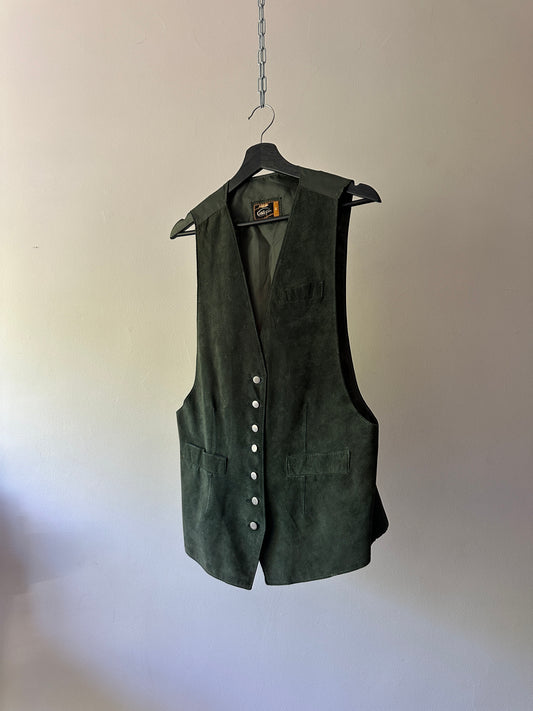 JAG green pig skin vest