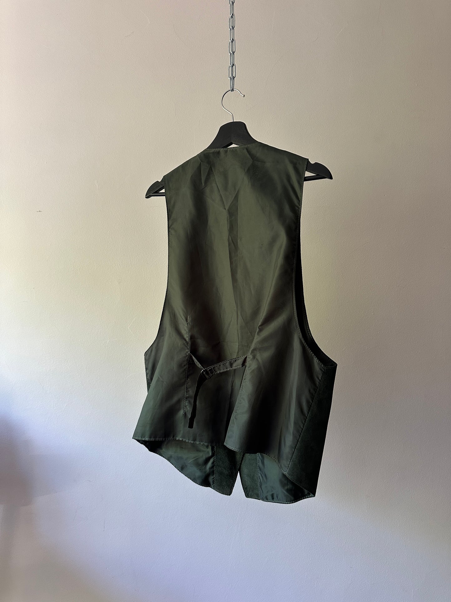 JAG green pig skin vest