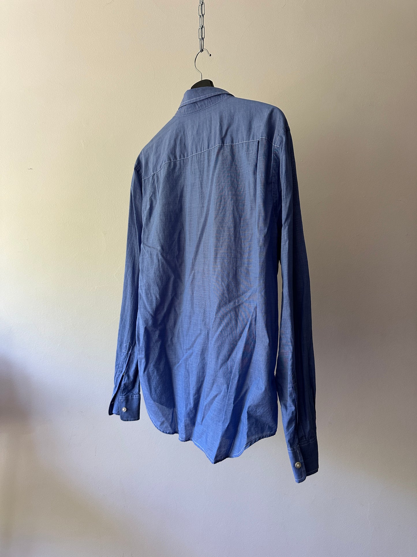 Country Road blue cotton button up