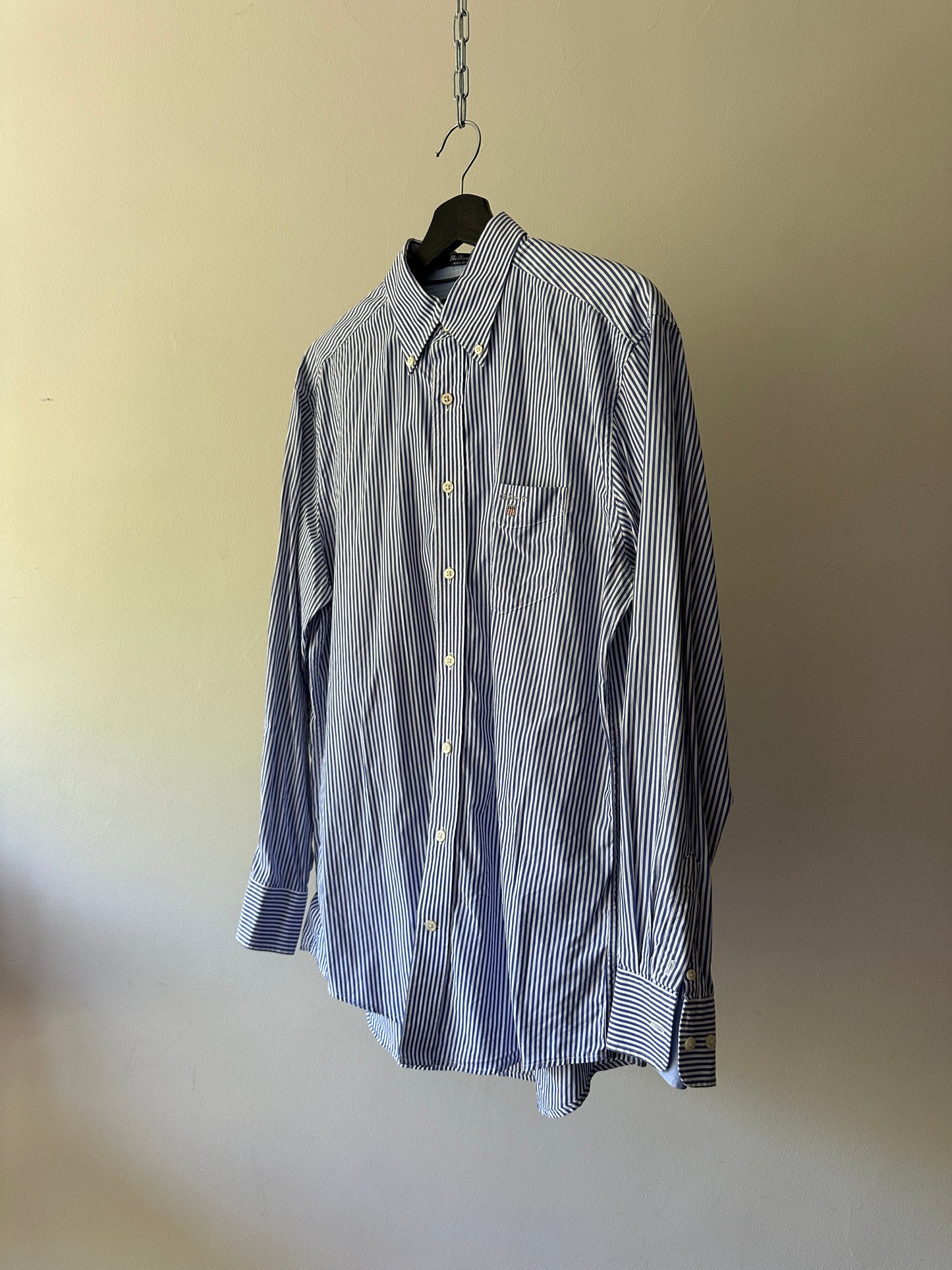 GANT blue & white striped button up