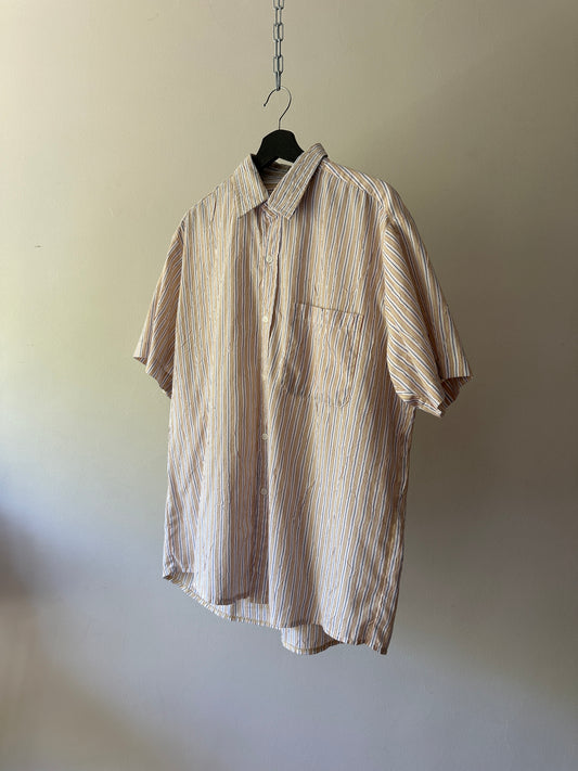 striped short sleeve button up