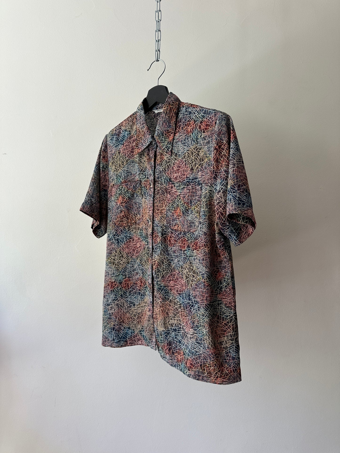 vintage multicoloured button up