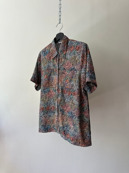 vintage multicoloured button up