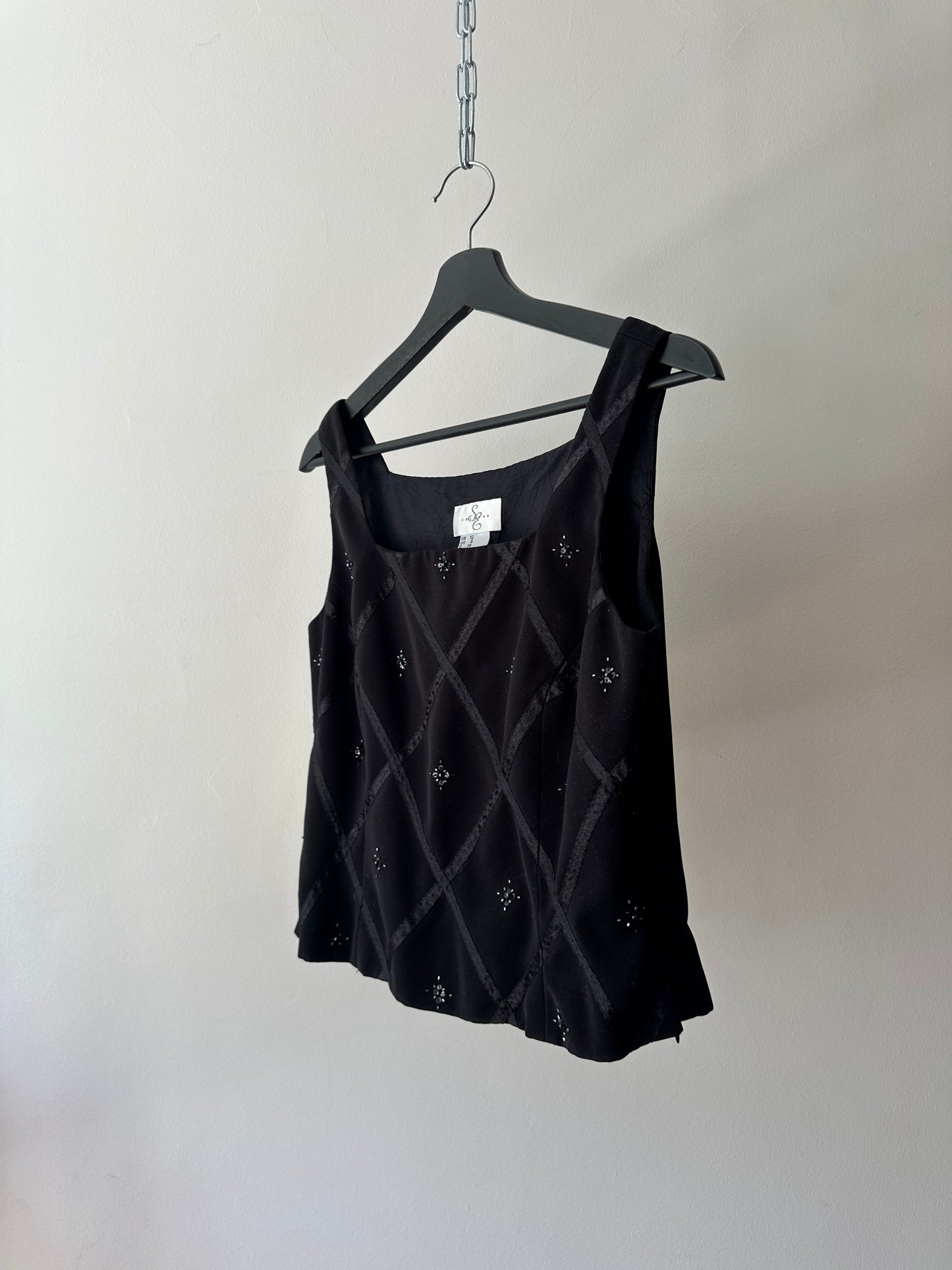 velvet square neck bodice