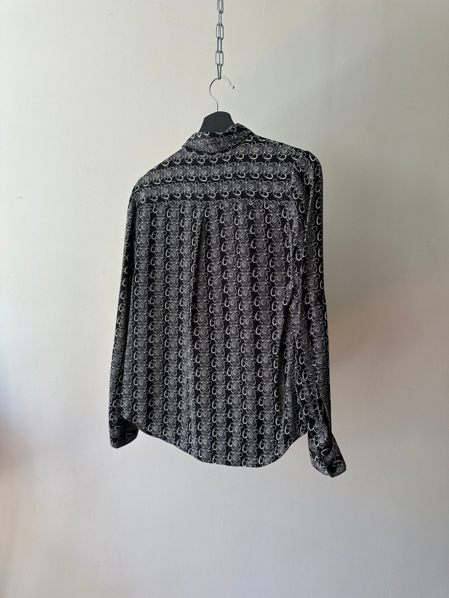 MARCS telephone print button up