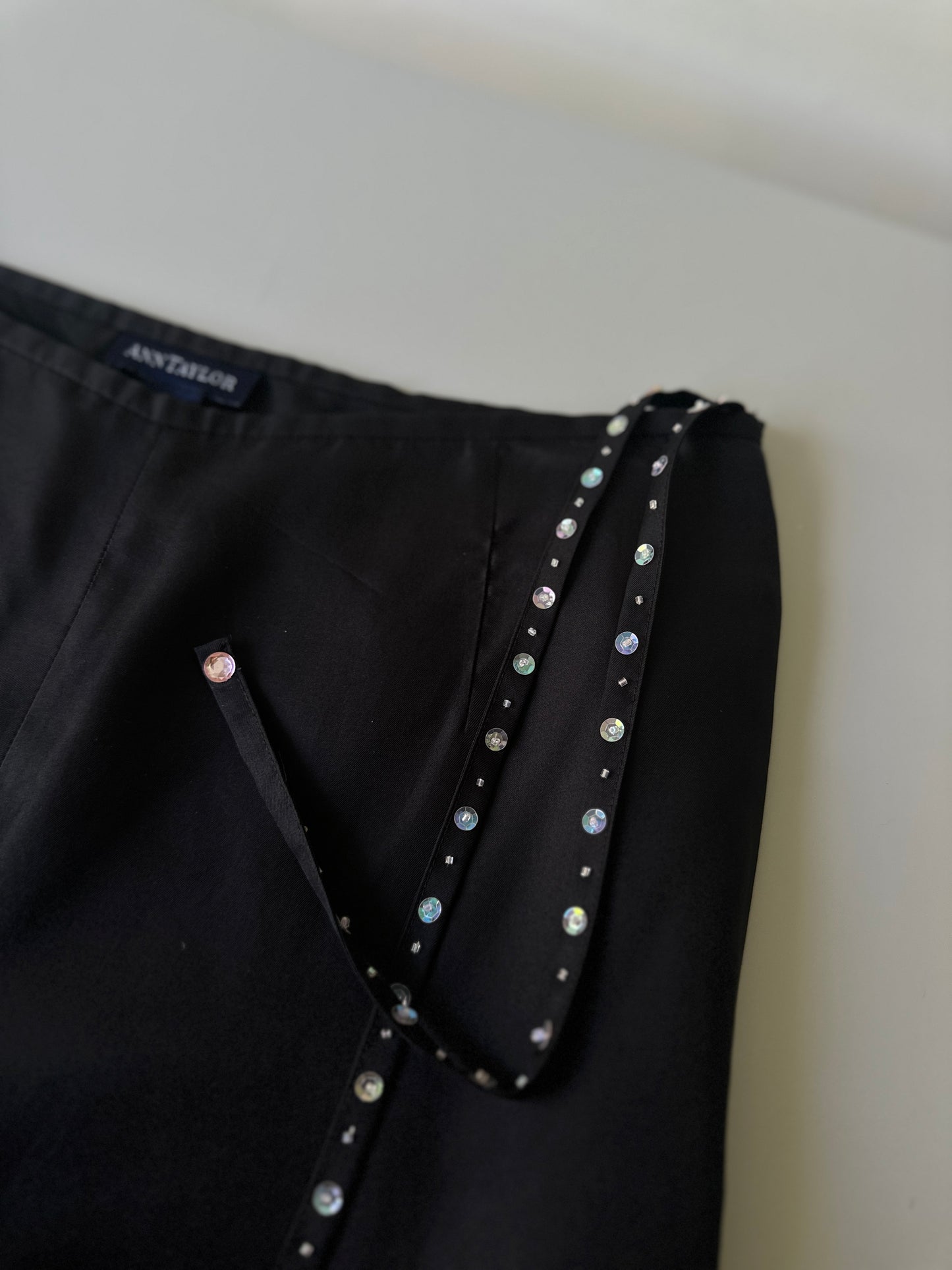 sequin silk pants