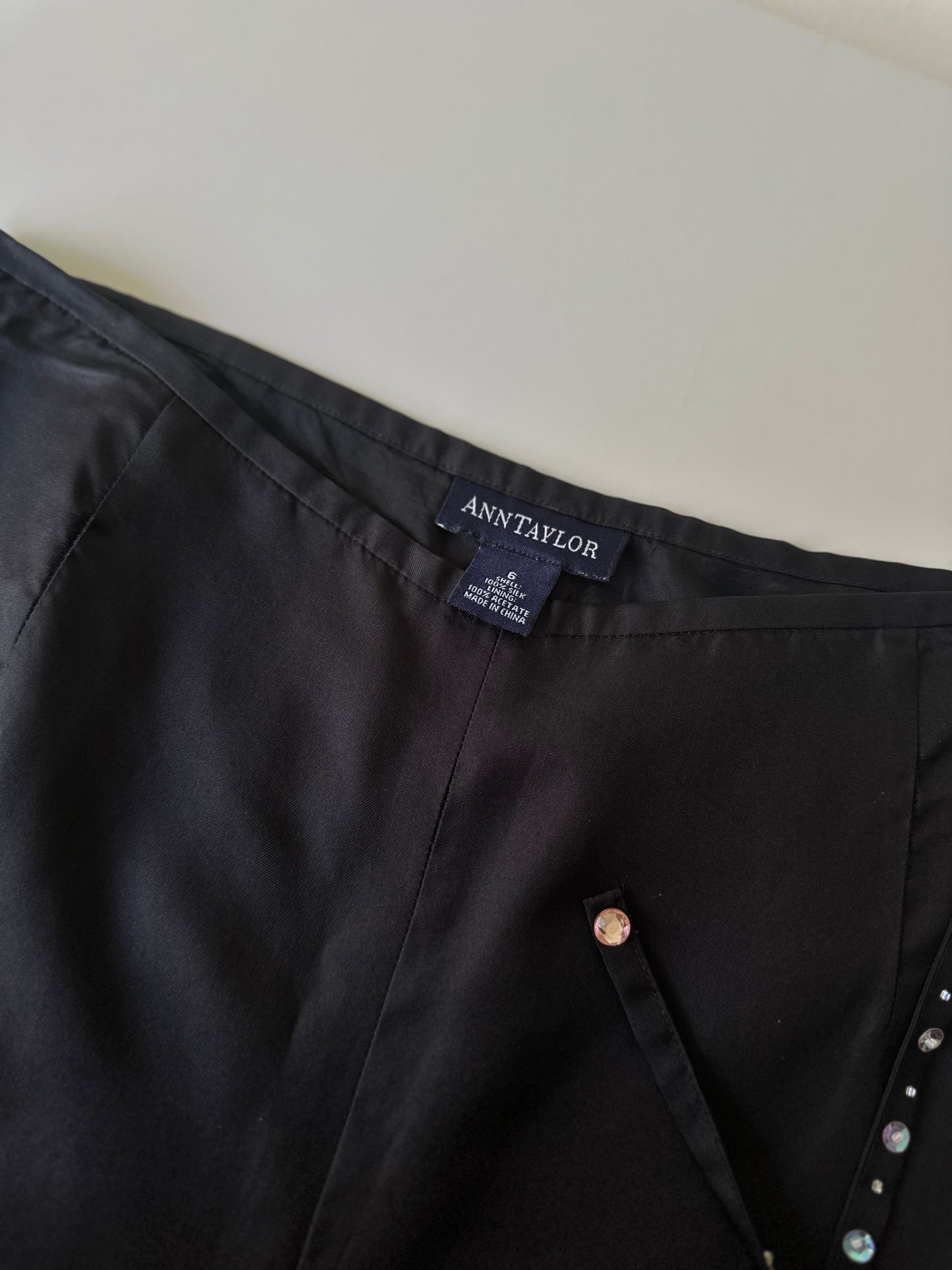 sequin silk pants
