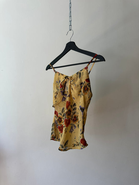 vintage floral strappy top