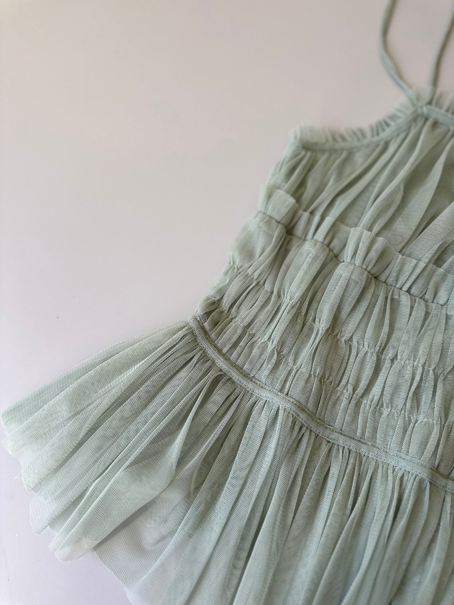 sheer mint green blouse