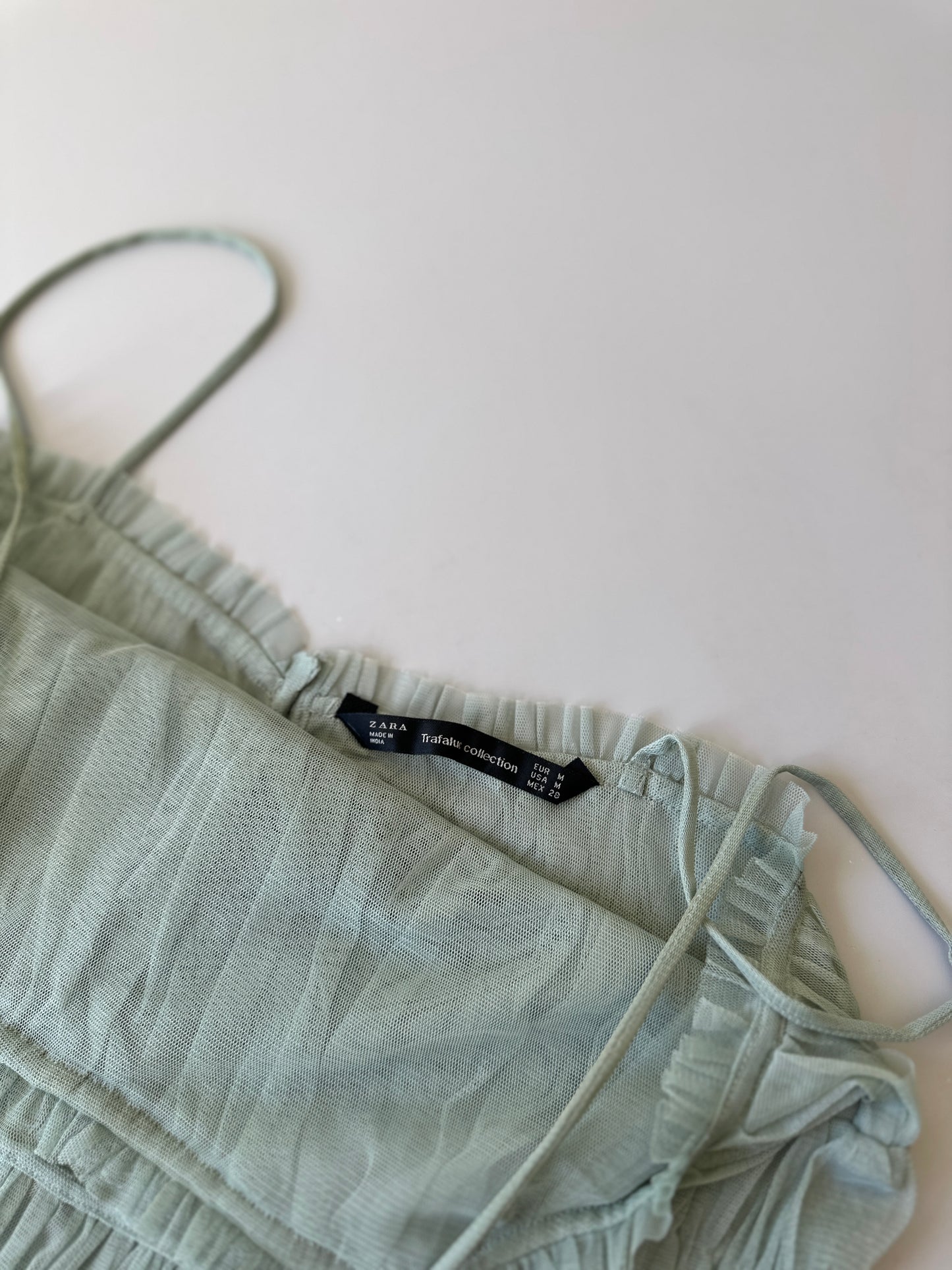 sheer mint green blouse