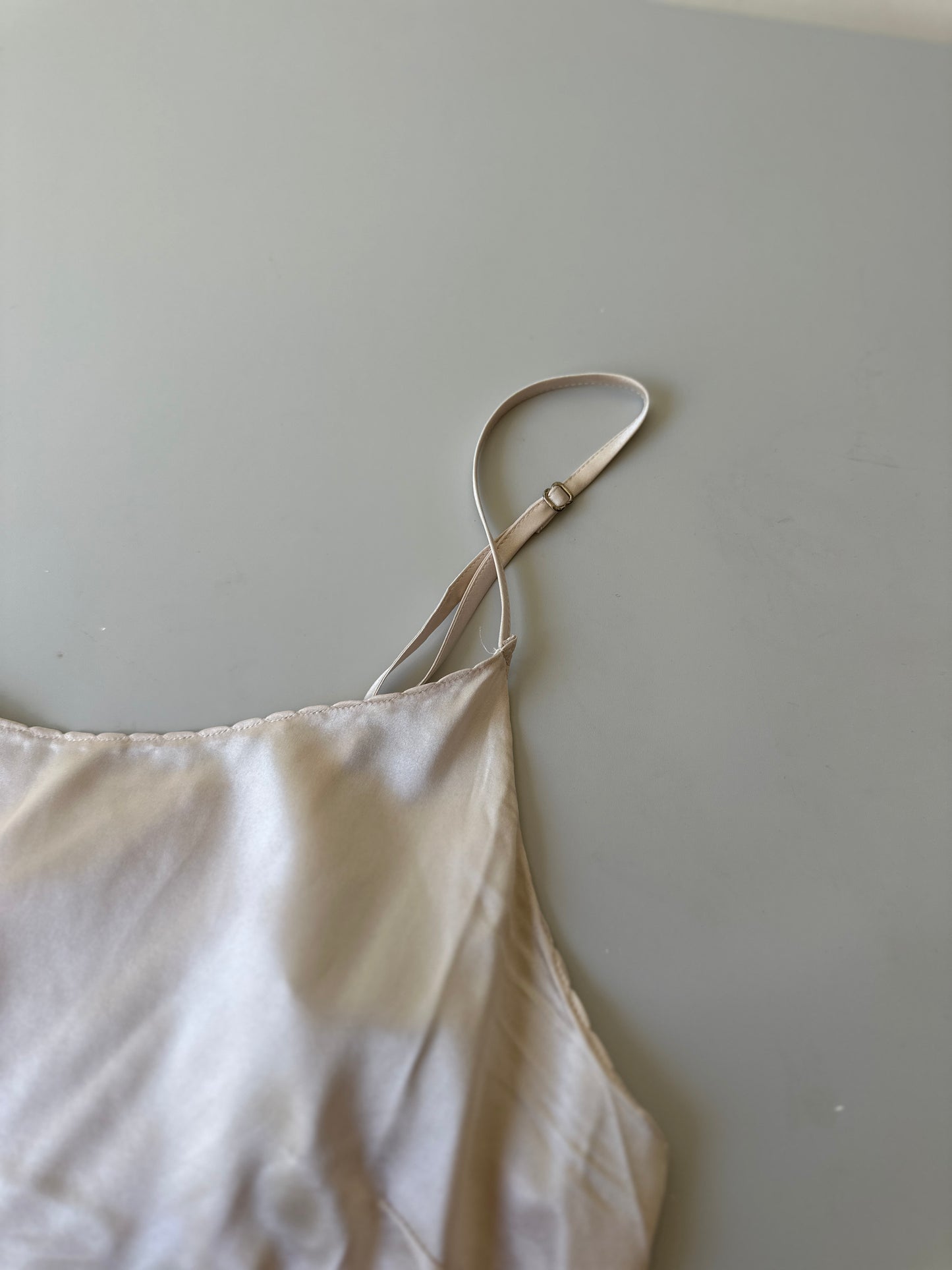 silk thin strap blouse