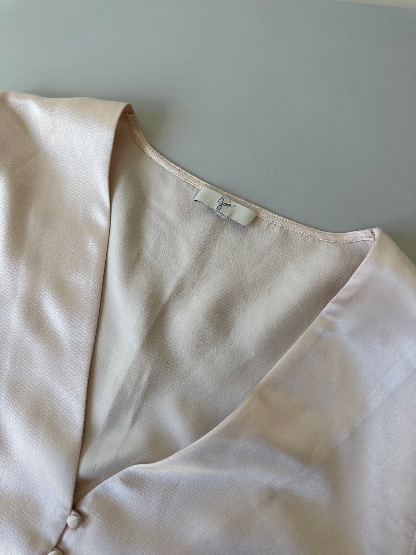 silk flare sleeved blouse