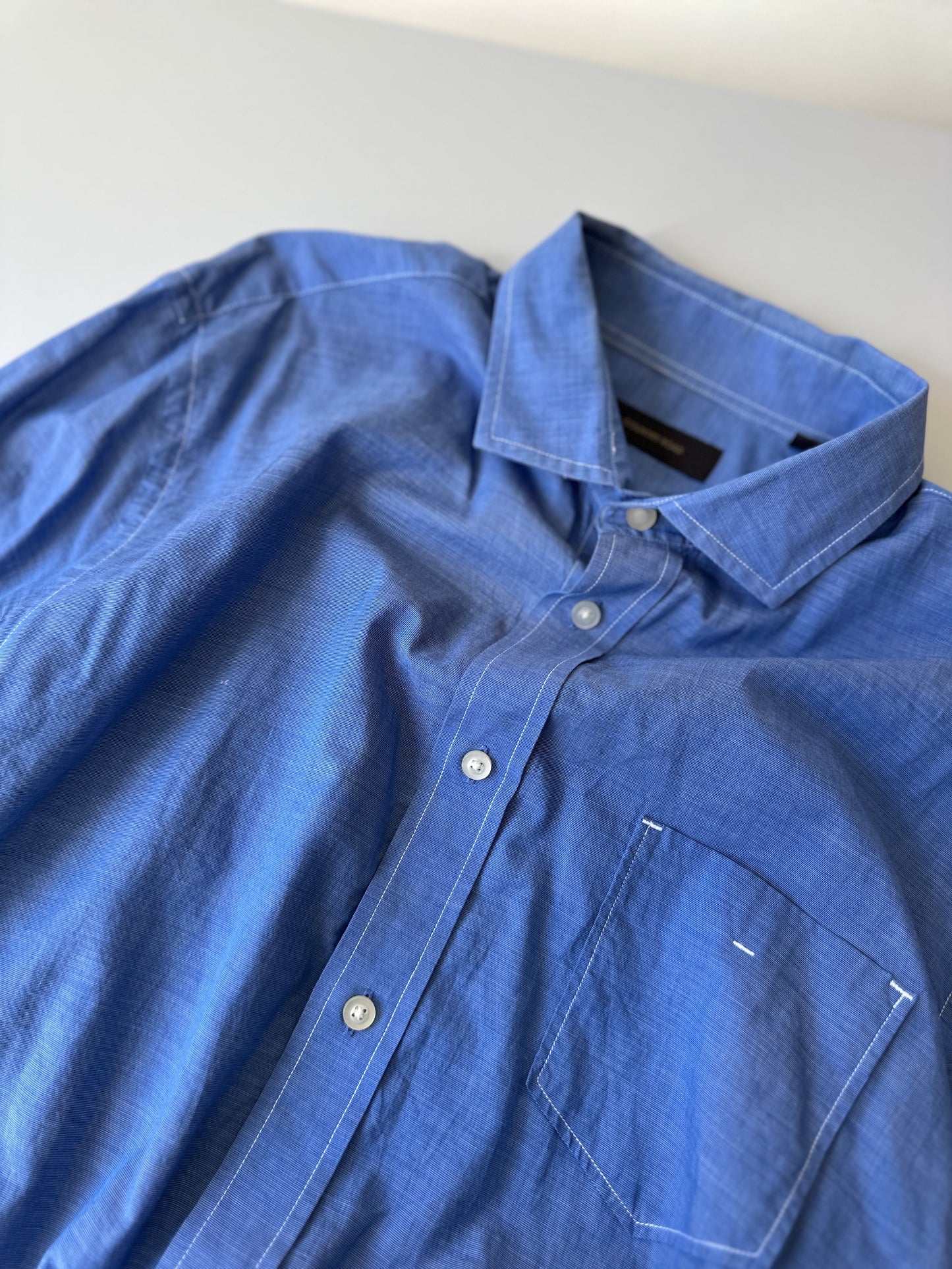 Country Road blue cotton button up