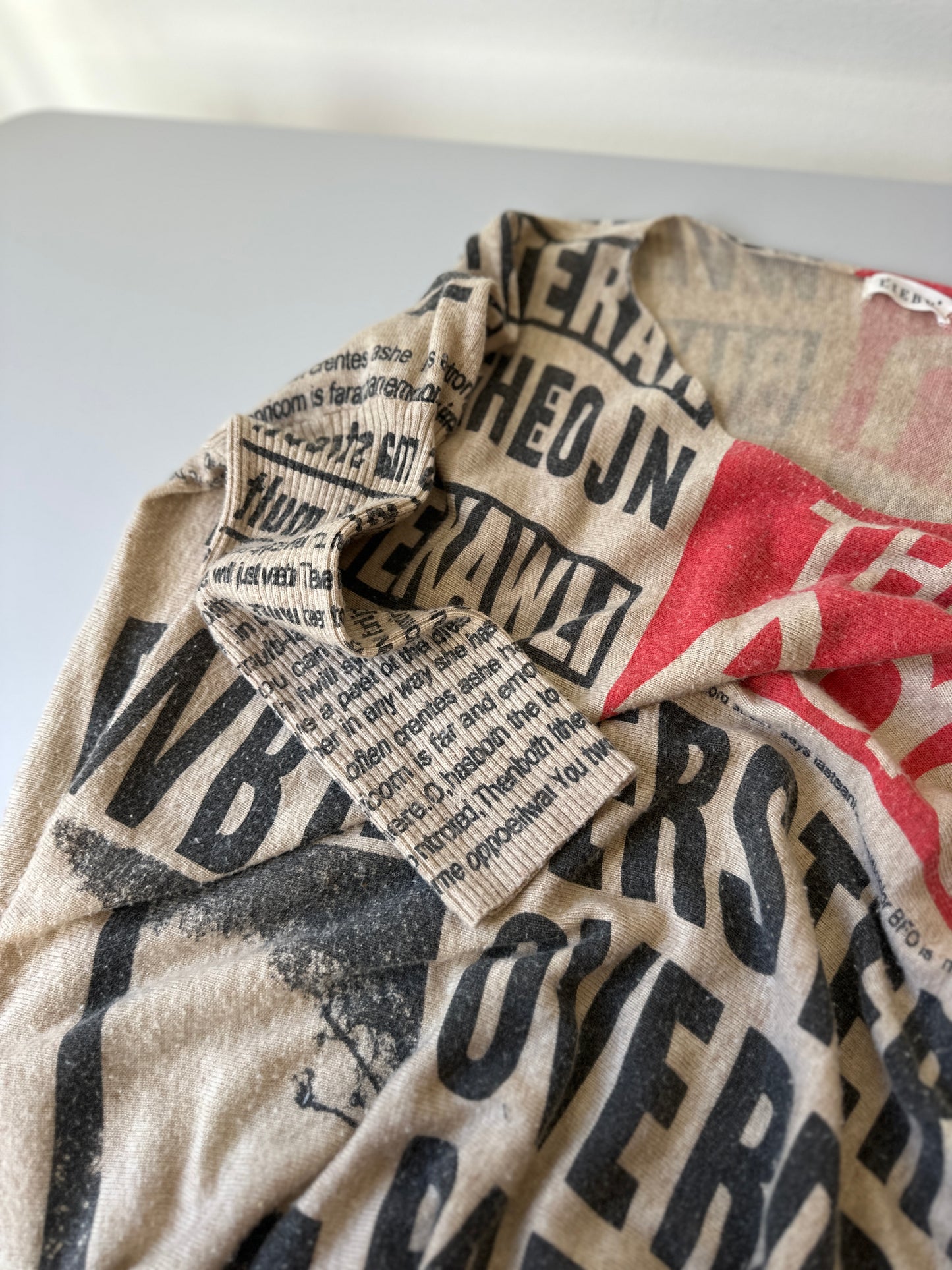 European printed jumper