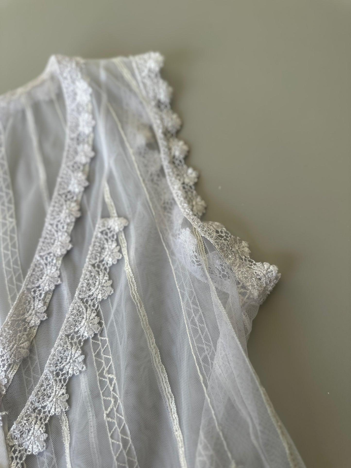sheer lace blouse