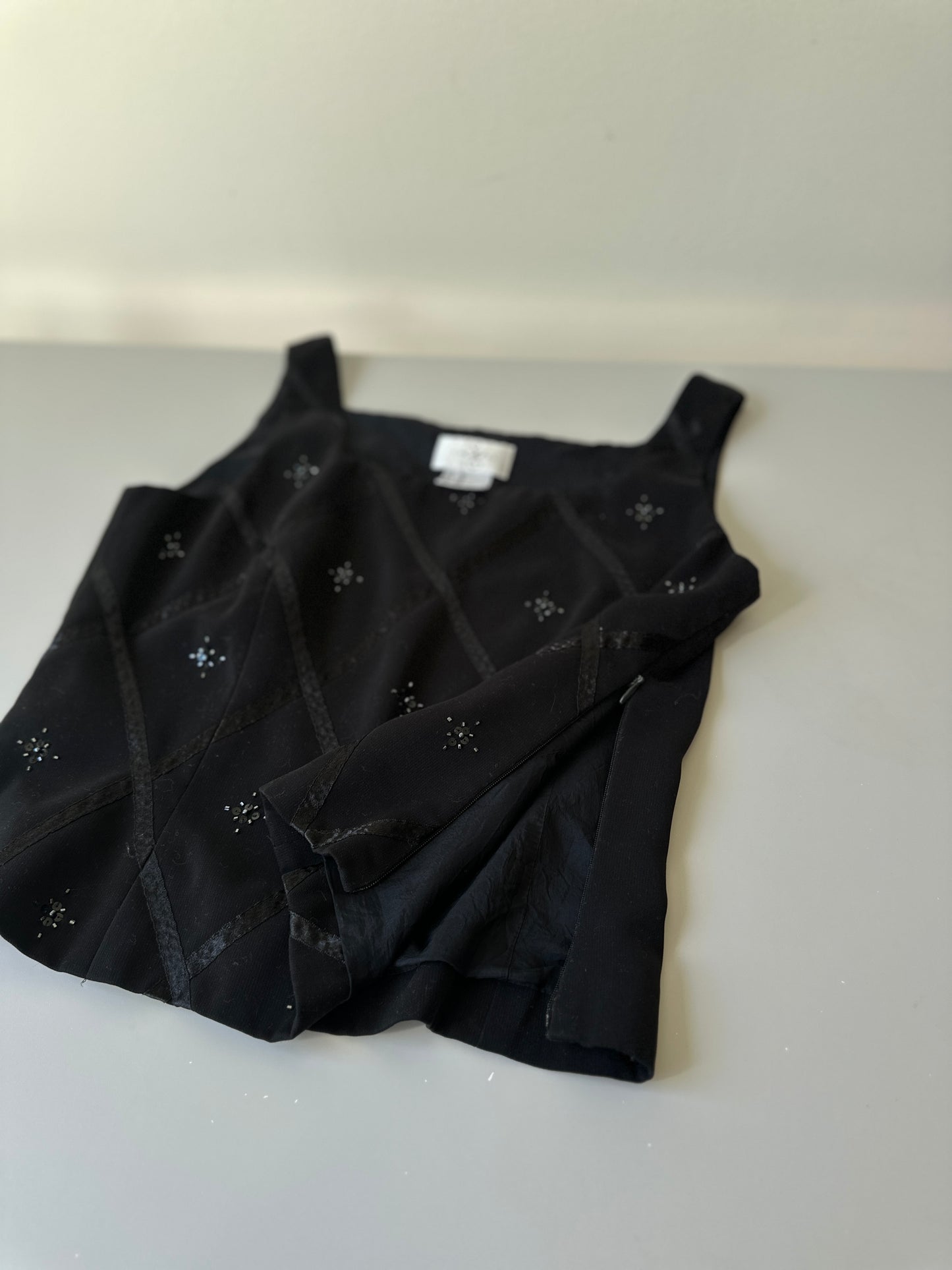 velvet square neck bodice