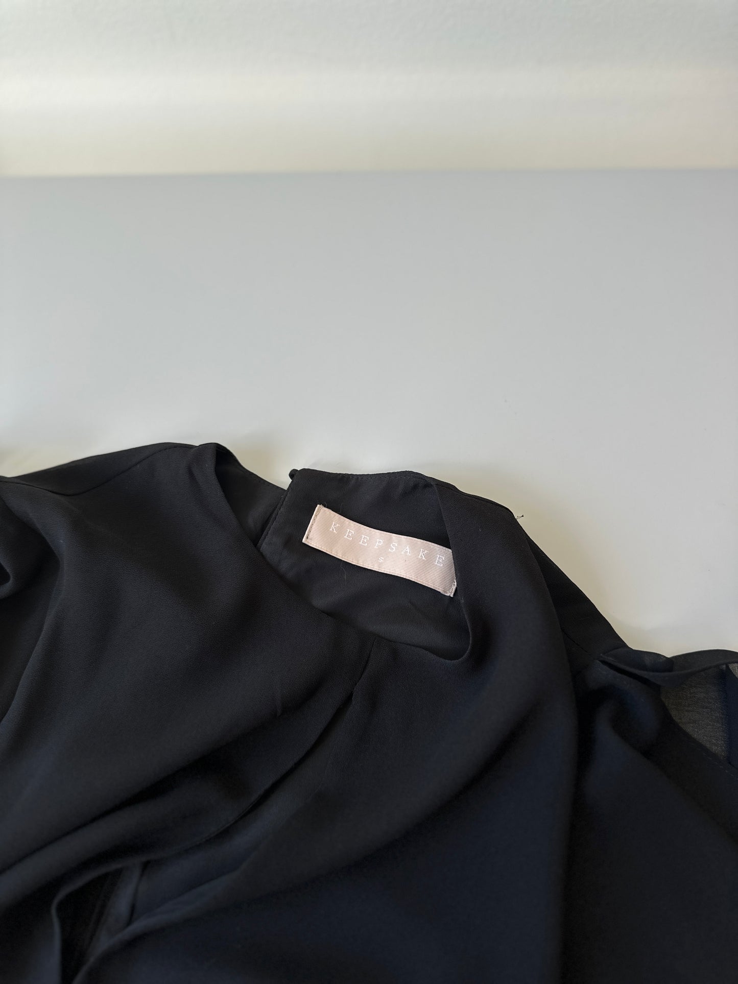 flowy sheer long sleeve blouse