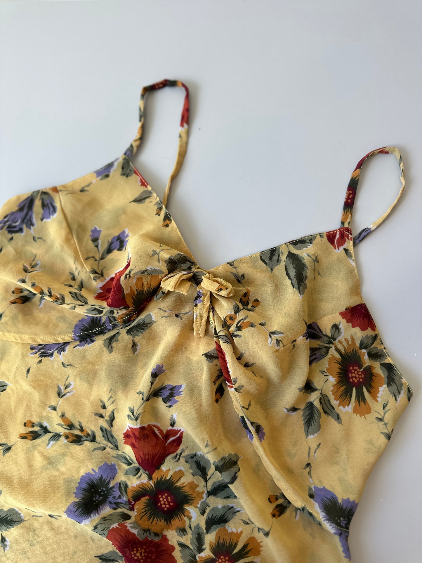 vintage floral strappy top