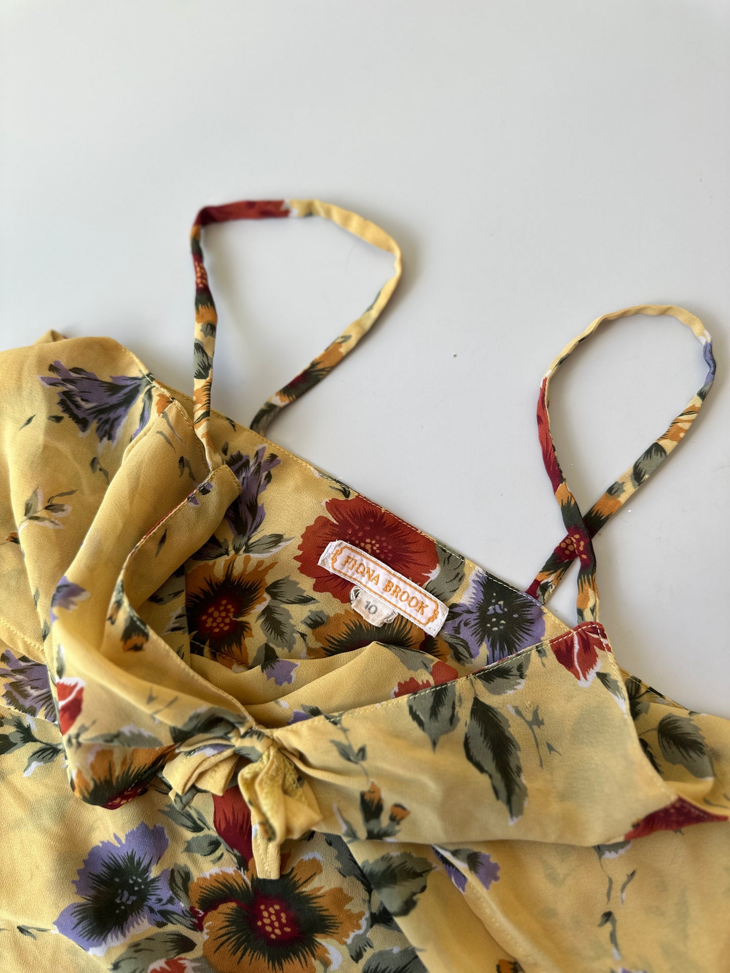 vintage floral strappy top