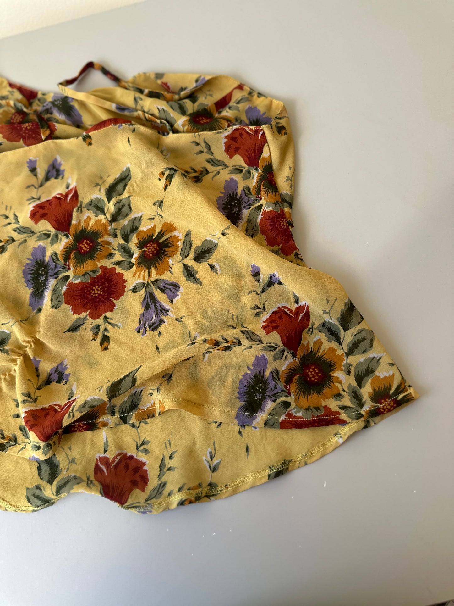 vintage floral strappy top