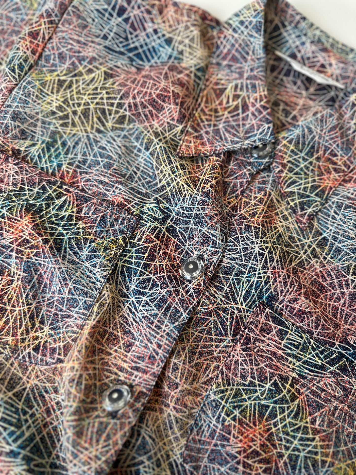 vintage multicoloured button up