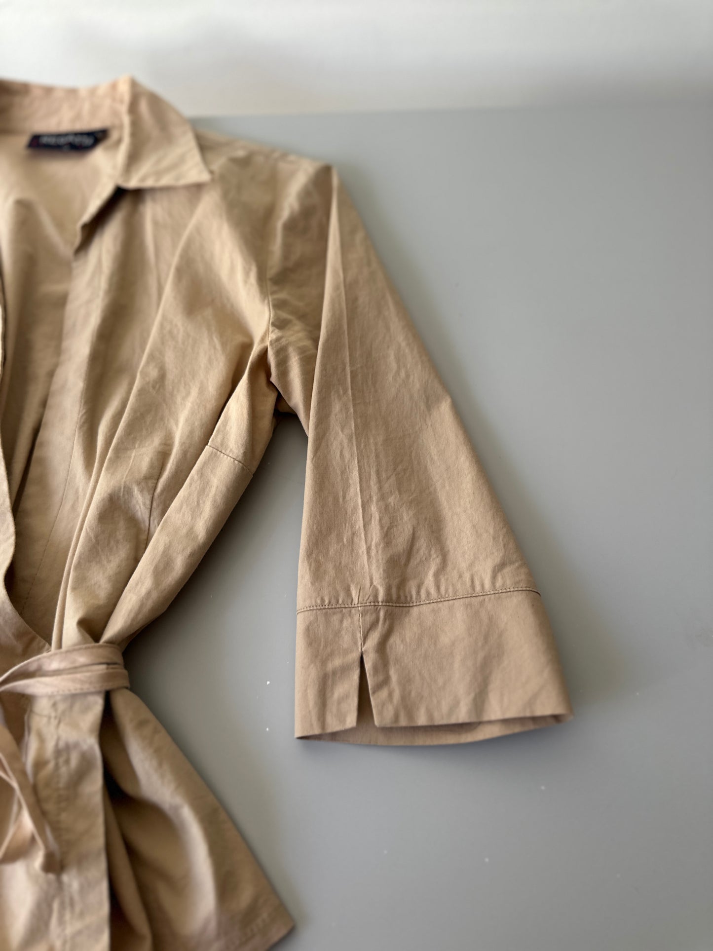 wrap around cotton blouse